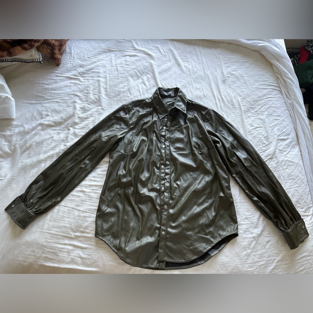 Olive Leather Jacket
